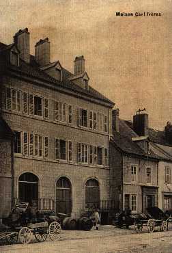 la maison Cart frères, à Mouthe, vers 1900